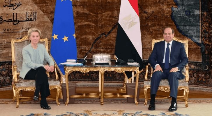الرئيس المصري السيسي يلتقي رئيسة مفوضية الاتحاد الأوروبي ديرلاين