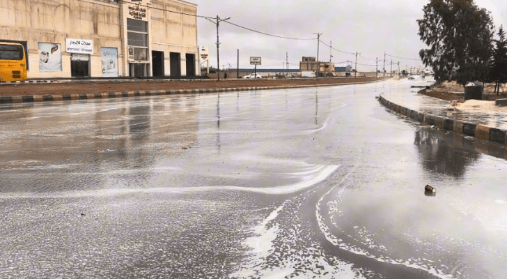 مياه الأمطار في محافظة المفرق