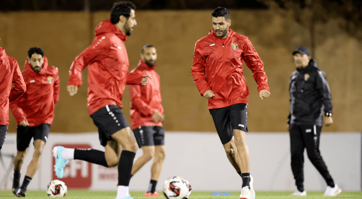 من تدريبات المنتخب الوطني