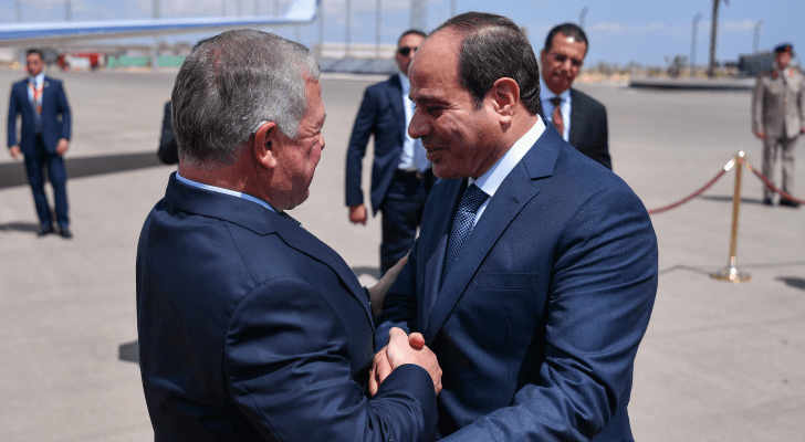جلالة الملك والرئيس السيسي