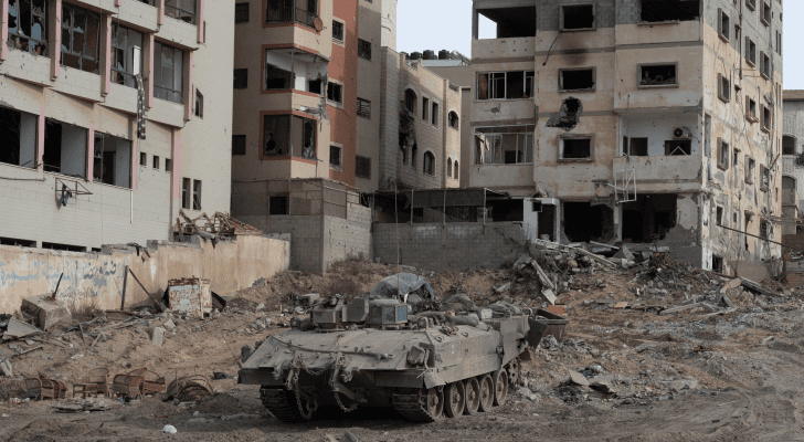 دبابة لجيش الاحتلال في قطاع غزة