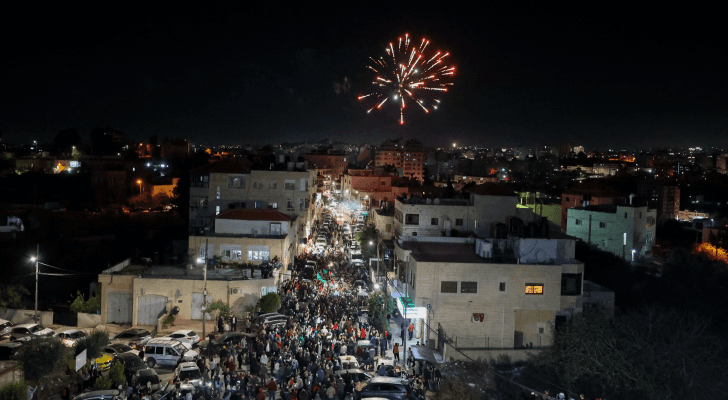 احتفالات الفلسطينيين بالإفراج عن الأسرى في سجون الاحتلال