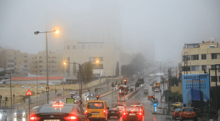 أمطار وغيوم في العاصمة عمان