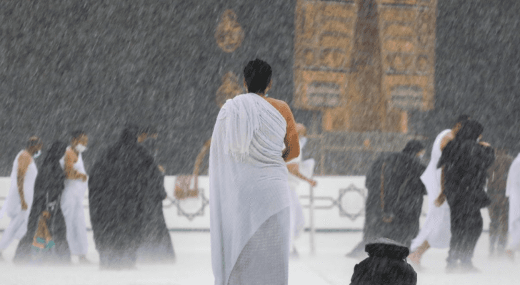 هطول الأمطار في الحرم المكي - أرشيفية