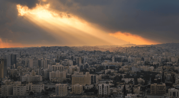 أجواء غائمة في العاصمة عمان - أرشيفية