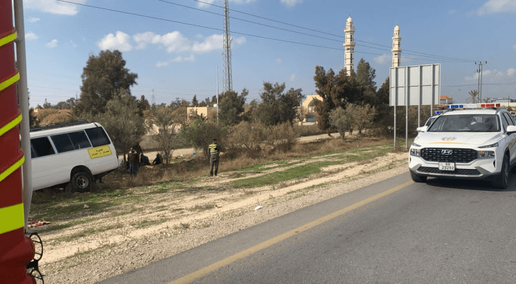حادث مروري على الطريق الصحراوي