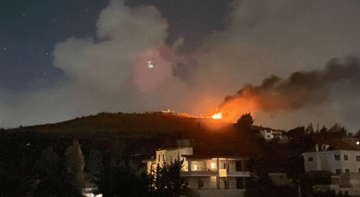 صورة أرشيفية من قصف الاحتلال لبلدة لبنانية