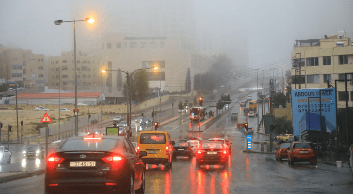 أجواء ماطرة في الأردن "أرشيفية"