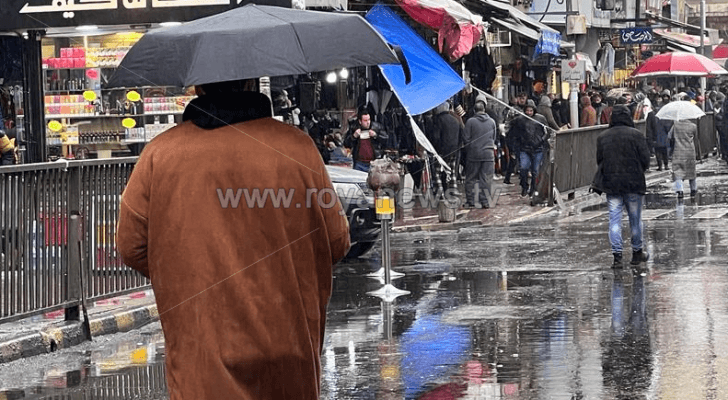أجواء ماطرة في الأردن