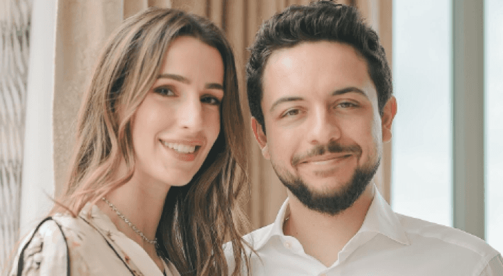سمو الأمير الحسين بن عبدالله الثاني ولي العهد وسموالأميرة رجوة الحسين