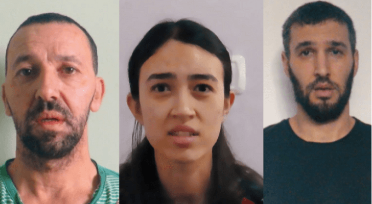 المحتجزون الثلاثة لدى كتائب القسام في غزة