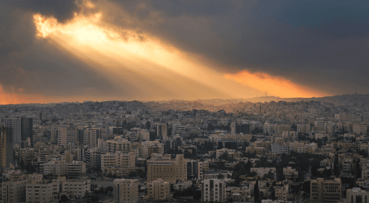 أجواء غائمة في العاصمة عمان