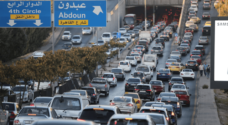 أزمة سير خانقة في العاصمة عمان "أرشيفية"