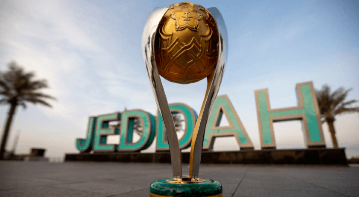 مجسم بطولة كأس السوبر السعودي