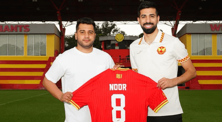 اللاعب نور الروابدة ووكيل أعماله علي الضعيفي