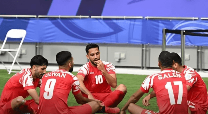 احتفالية النشامى بالهدف الأول
