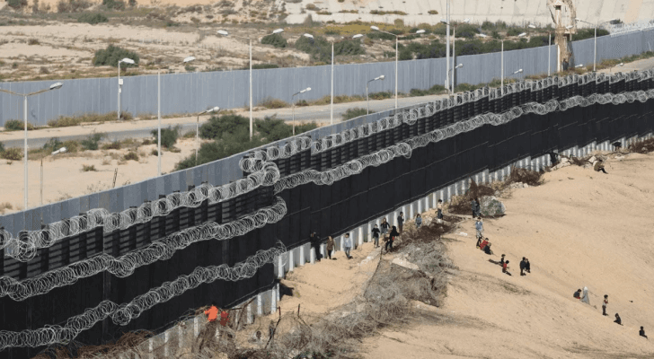 الشريط الحدودي بين مصر وقطاع غزة