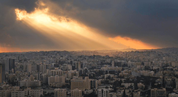أجواء غائمة في العاصمة عمان