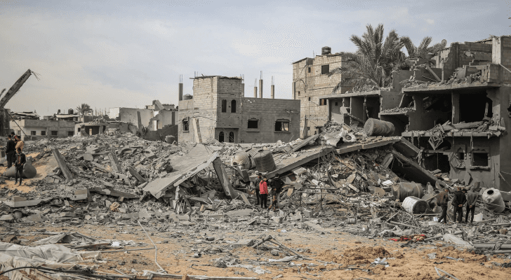 الدمار في مدينة رفح نتيجة عدوان الاحتلال