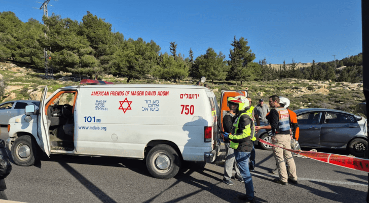 من موقع عملية إطلاق النار في القدس المحتلة