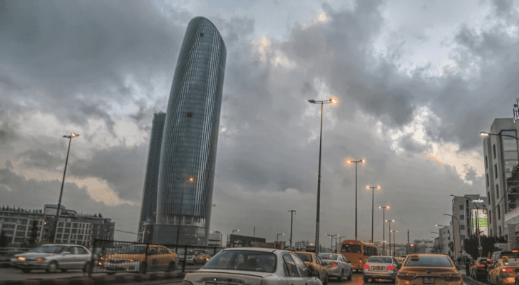 أجواء غائم في العاصمة عمان - أرشيفية