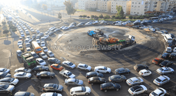 أزمة سير في العاصمة عمان