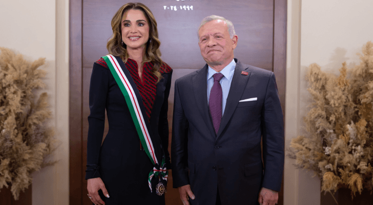 جلالة الملك عبدالله الثاني،  وجلالة الملكة رانيا العبدالله