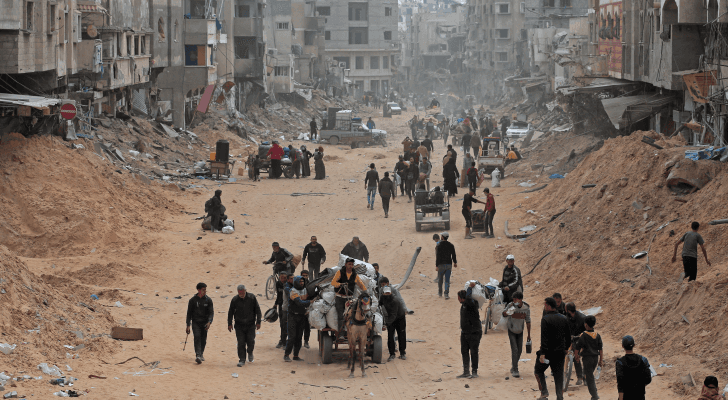 فلسطينيون نازحون في خان يونس جنوبي قطاع غزة
