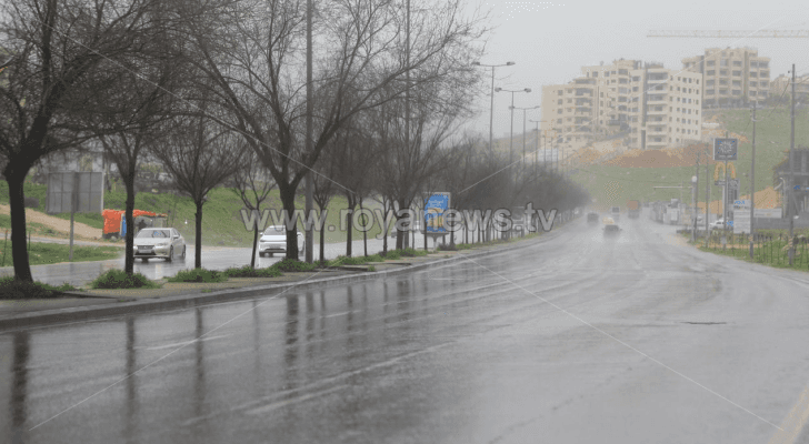 أجواء ماطرة في العاصمة عمان "أرشيفية"
