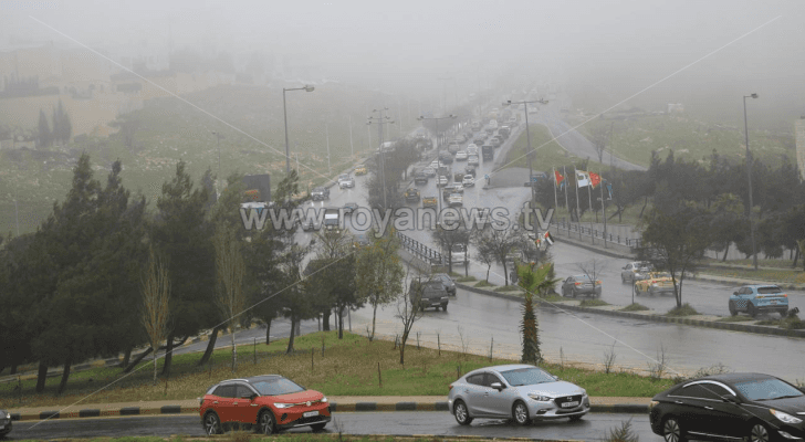 غيوم وأمطار في العاصمة عمان