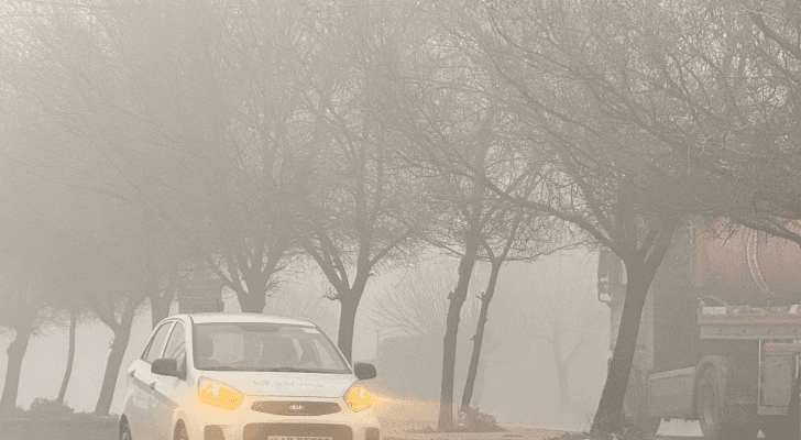 أجواء ضبابية في العاصمة عمان