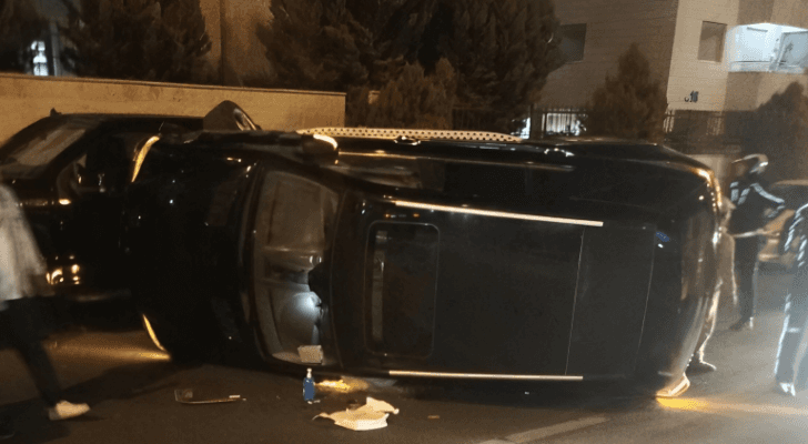 تدهور مركبة في عبدون