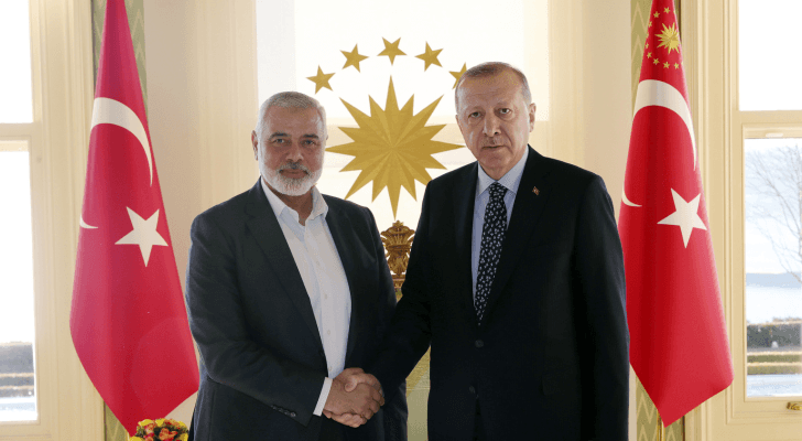 لقاء سابق جمع أردوغان بهنية