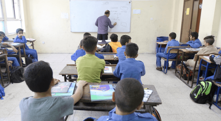 صف مدرسي في الأردن