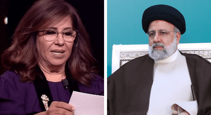 الرئيس الإيراني إبراهيم رئيسي وخبيرة الفلك ليلى عبد اللطيف
