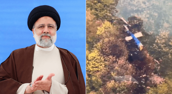 الرئيس الإيراني إبراهيم رئيسي وحطام طائرته