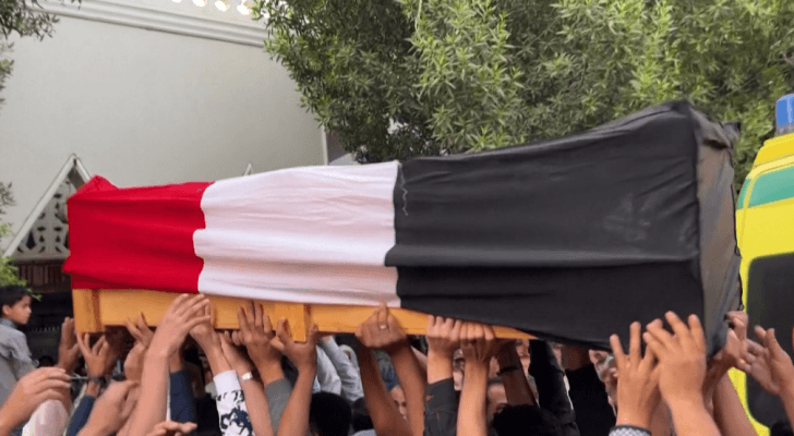 تشييع جثمان الجندي المصري