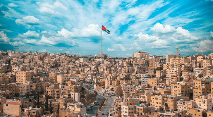 مشهد عام لوادي الحدادة في العاصمة الاردنية عمان