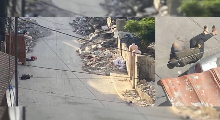 صورة تظهر جثامين في حي الصبرة جنوب مدينة غزة