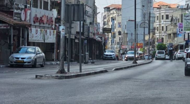 من الإضراب في قلقيلية