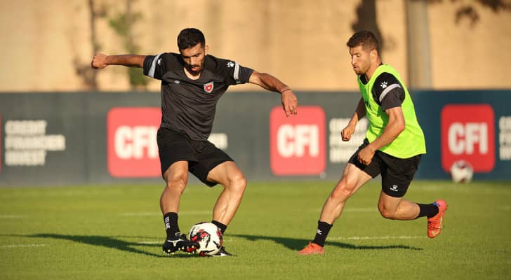 من تدريبات المنتخب الوطني