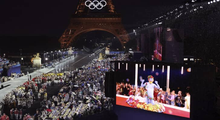 من حفل افتتاح أولمبياد باريس 2024