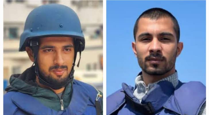 الصحفيان إسماعيل الغول ورامي الريفي