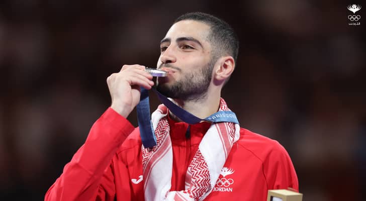 لاعب منتخب التايكواندو زيد مصطفى