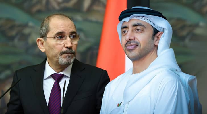 أيمن الصفدي وعبد الله بن زايد آل نهيان
