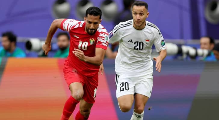 من مباراة الأردن ضد العراق في كأس آسيا 2024