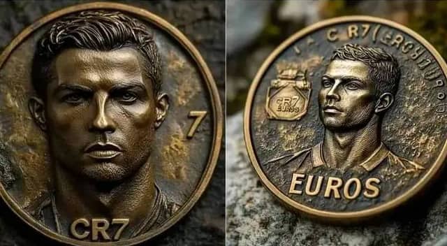 هل أصدرت البرتغال عملة معدنية تحمل وجه رونالدو وشعاره؟