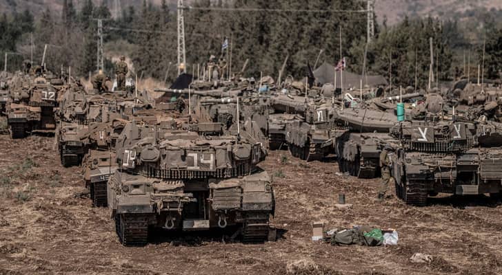 آليات عسكرية للاحتلال قرب الحدود اللبنانية الجنوبية مع فلسطين المحتلة