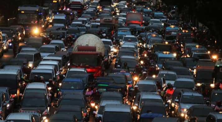 صورة تعبيرية لتباطؤ مروري