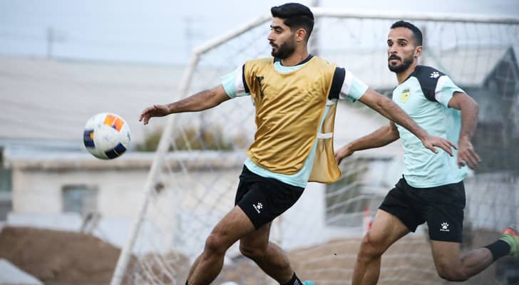 من تدريبات فريق الحسين اربد